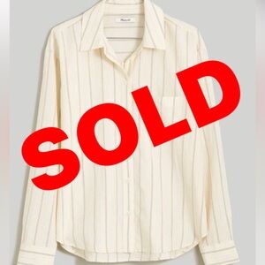 Madewell Drapey Oversized Boyshirt